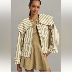 Anthropologie oversized collar jacket
